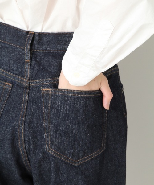 LOWRYS FARM ジーンズ デニム デニムパンツ ハイライズワイド