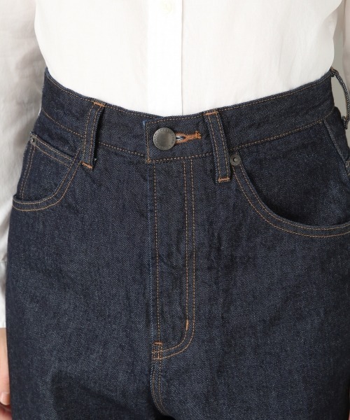 ワンピなど最旬ア！ FARM LOWRYS ジーンズ ハイライズワイド デニムパンツ デニム パンツ