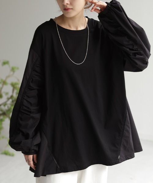 HUG.U（ハグユー） tシャツ ぽわん袖カットソー レディース : ZOZOTOWN