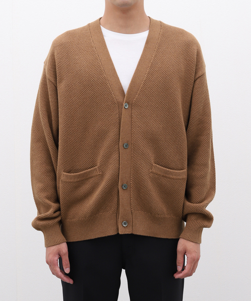 カーディガン STILL AUTHENTIC コットンカシミヤカーディガン メンズ 