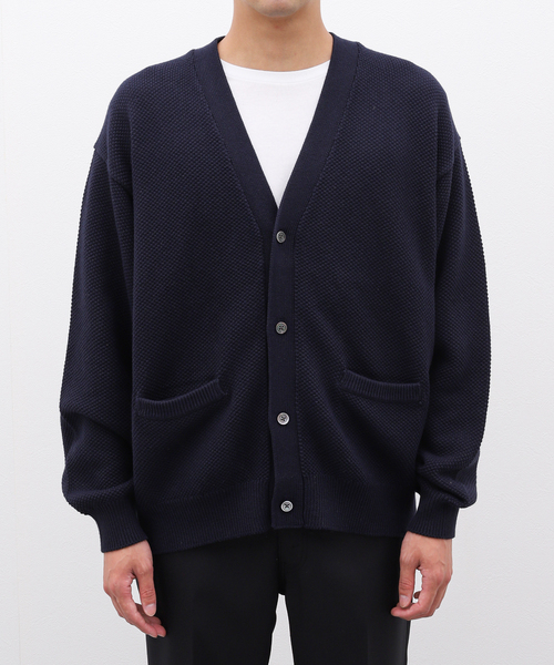 カーディガン STILL AUTHENTIC コットンカシミヤカーディガン メンズ 
