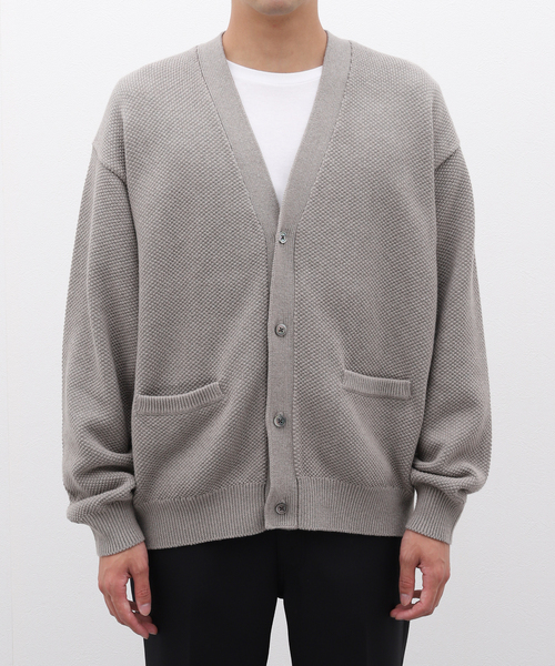 カーディガン STILL AUTHENTIC コットンカシミヤカーディガン メンズ 