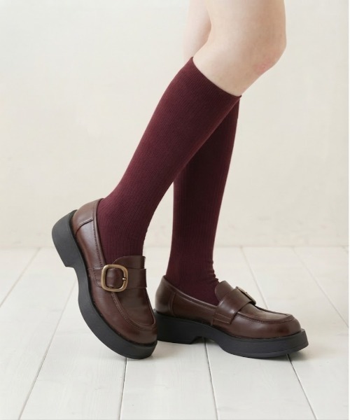 grape 靴 ローファー 厚底 WEGO（ウィゴー） ローファー ベストセラー商品！SML展開ベルト付き