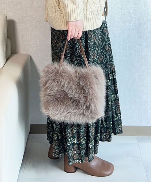 lus.（ラスドット） ショルダーバッグ バッグ フェイクファー2WAY