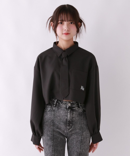 シャツ ブラウス ネクタイSETショートシャツ キッズ
