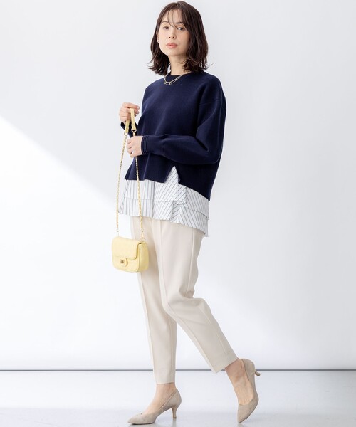 組曲（KUMIKYOKU） パンツ オシャクロス テーパードパンツ レディース
