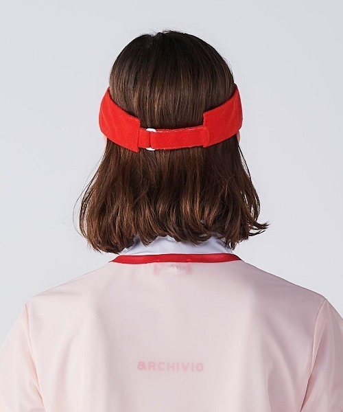 アルチビオ　赤色のサンバイザー archivio｜アルチビオのサンバイザー通販 - ZOZOTOWN