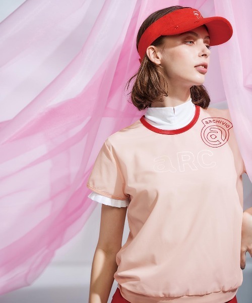 archivio - 美品　アルチビオ　サンバイザー　ピンク LADIES>バックリボンサンバイザー（サンバイザー）｜archivio