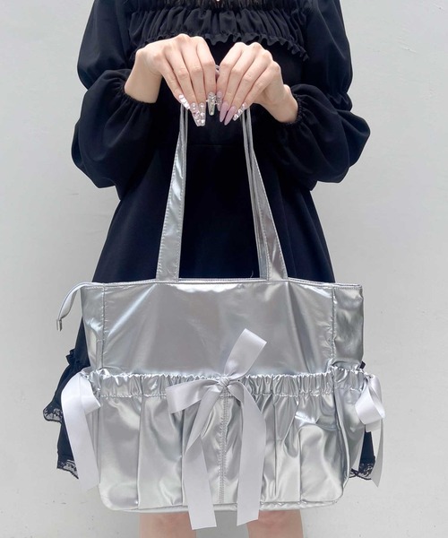 ANTEPRIMA　サテンリボントートバッグ トートバッグ サテンリボン痛バッグ レディース : ZOZOTOWN