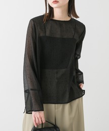 ブラウス シャツ フロッキードットシアーブラウス レディース｜ZOZOTOWN Yahoo!店