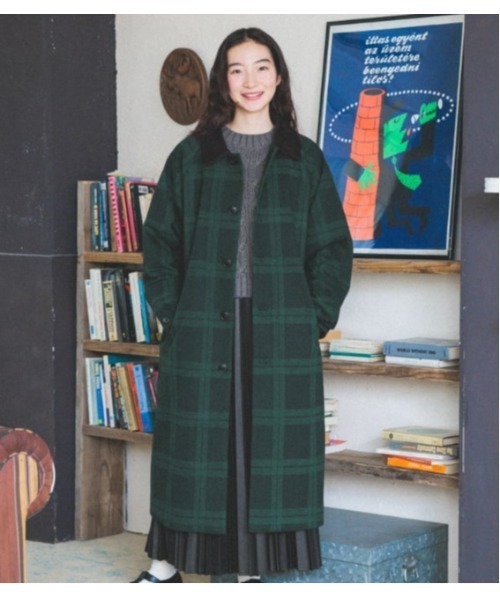 575)niko and…ロングコート新品 niko and…（ニコアンド） ステンカラー