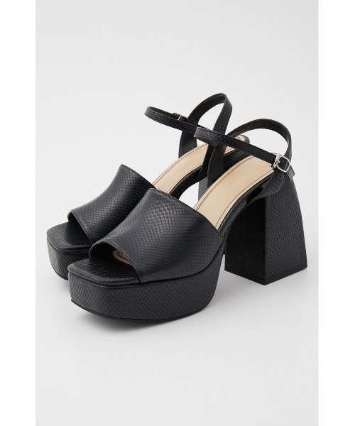 SLY ヒール SLY 「SLY」 ヒールサンダル MEDIUM ブラック レディース