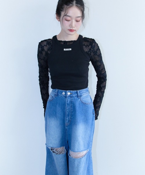 HONEY MI ジーンズ デニム デニムパンツ 「ZOZO限定」slash