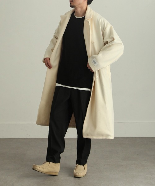 「ZIP FIVE」 チェスターコート MEDIUM グレイッシュベージュ メンズ_画像3