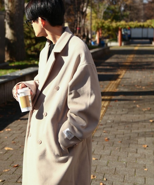 「ZIP FIVE」 チェスターコート MEDIUM グレイッシュベージュ メンズ_画像7