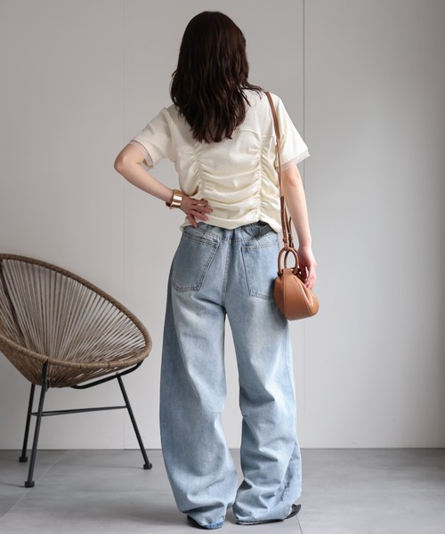 ap retro tシャツ フロントシャーリングデザインTシャツ