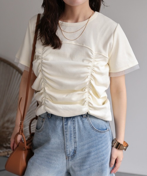 シャーリングTシャツ ディーボシャーリングTシャツ (ミニストラップセット) - NONCODE