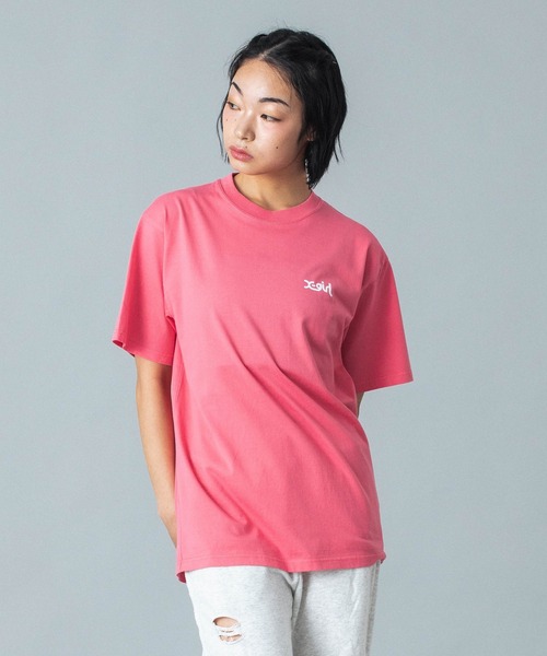 «専用»HYSロゴＴ ピンク 半袖 Ｔシャツ 女の子 ガール 90 X-girl - 楳図かずお X girl エックスガール Tシャツ ピンク