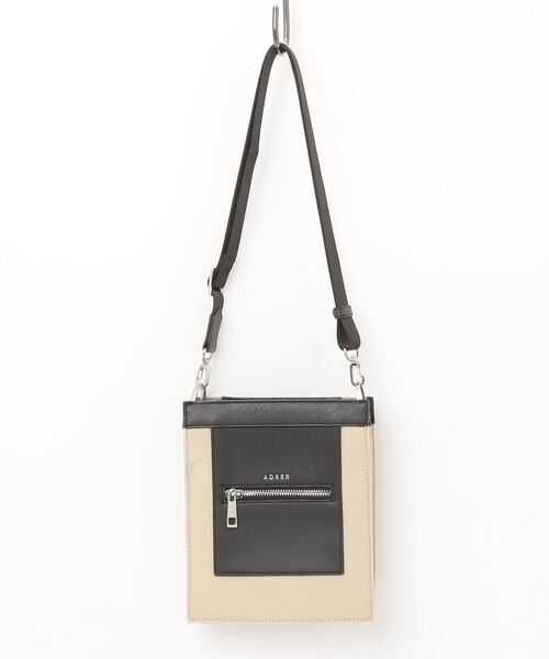 ADRER 「ADRER」 ワンポイントショルダーバッグ - ベージュ