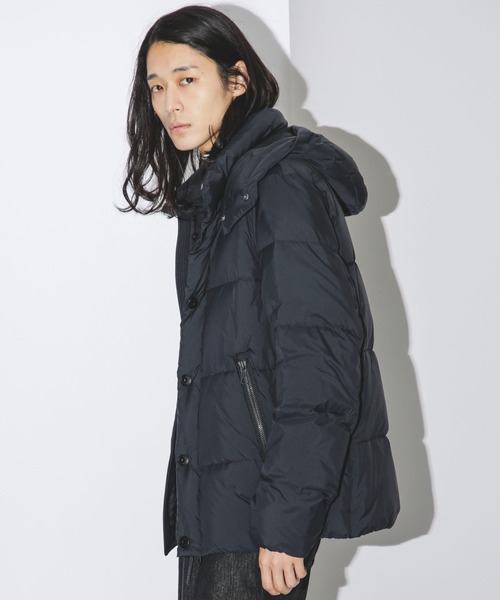 極美品【着用1度】ナノユニバース レッキススタンドダウン ブラック NANO universe（ナノ・ユニバース） ダウンジャケット M ブラック