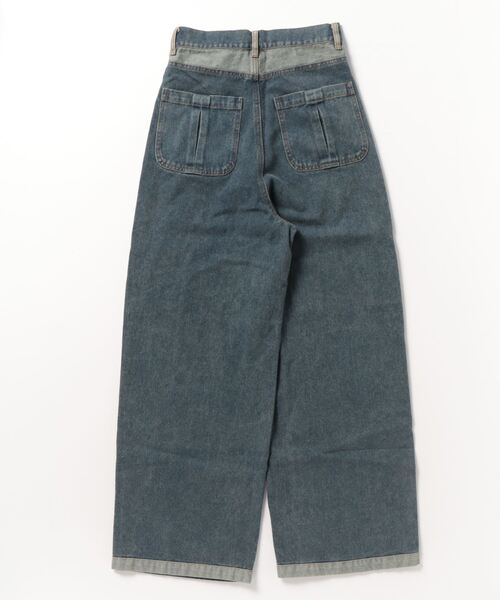 [shesame] Denim брюки MEDIUM индиго голубой женский 