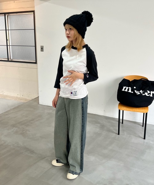 [shesame] Denim брюки MEDIUM индиго голубой женский 