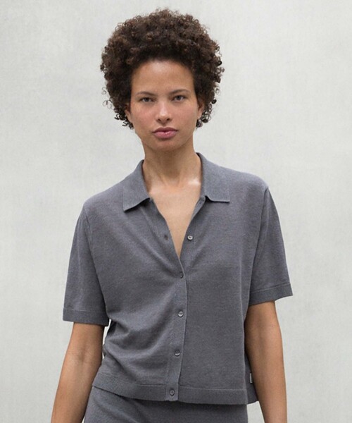 ニット セーター JUNIPER ニット シャツ / JUNIPER LINEN KNIT WOMAN レディース