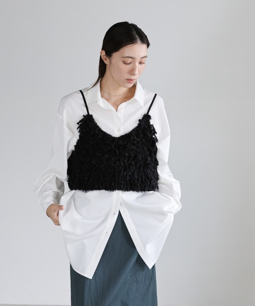 select MOCA（セレクトモカ） ベスト ジレ ウールミックスニット