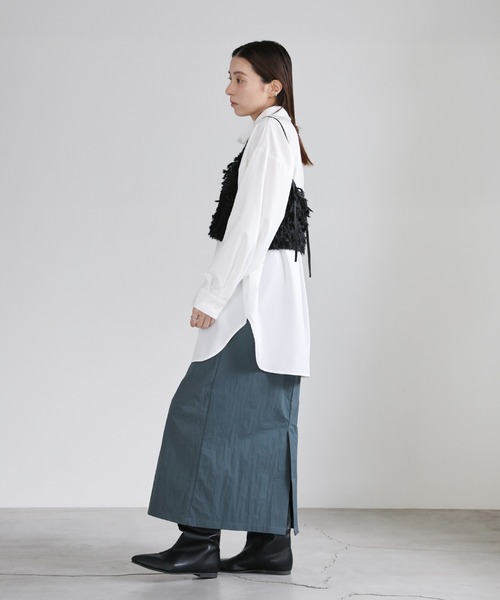 モ*ー様 h199　ドルチェ&ガッバーナ　ベスト ジレ ブラック×ホワイトストラ select MOCA（セレクトモカ） ベスト ジレ ウールミックスニット