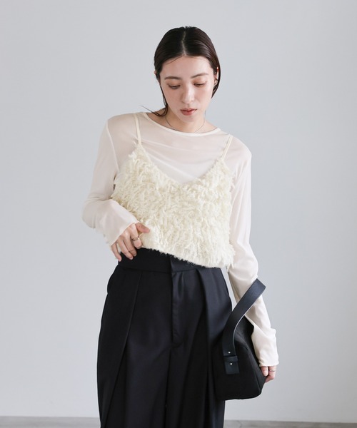 select MOCA（セレクトモカ） ベスト ジレ ウールミックスニット