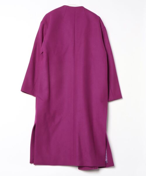 UN3D.（アンスリード） ノーカラーコート 36 パープル レディース