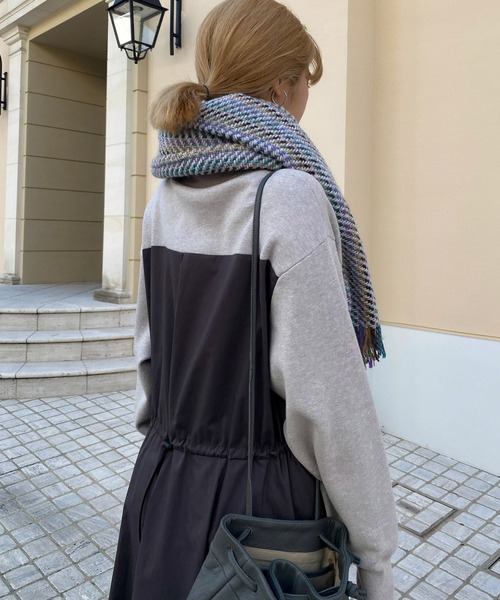 「John branigan」 ストール FREE ブラック レディース_画像2