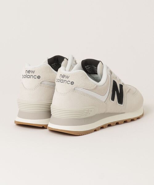 [New Balance] low cut спортивные туфли 24.5cm белый × черный мужской 