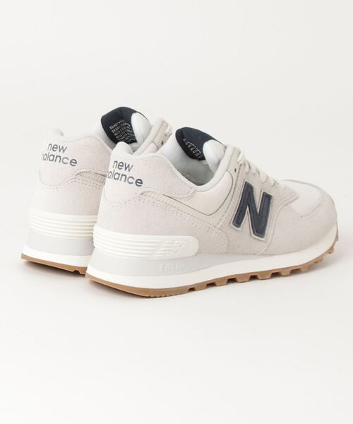 [New Balance] low cut спортивные туфли 24.5cm белый × черный мужской 