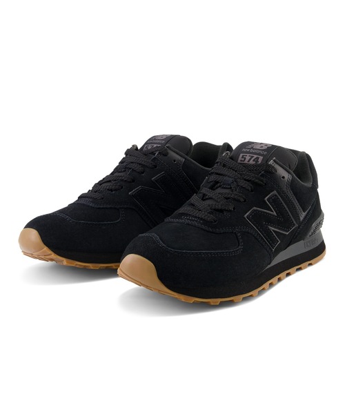[New Balance] low cut спортивные туфли 24.5cm белый × черный мужской 