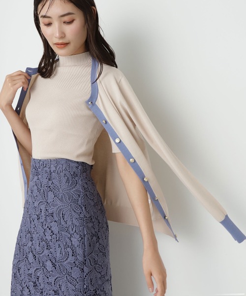 「NATURAL BEAUTY BASIC」 ニットアンサンブル FREE ベージュ系その他 レディース