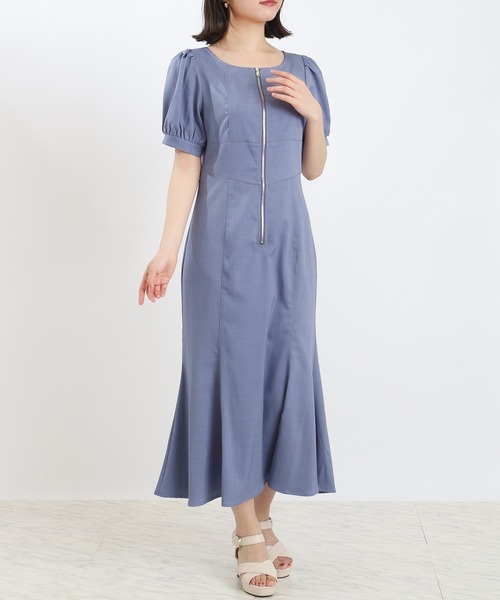 ASTORIA ODIER ワンピース フロントZIPマーメイドワンピース