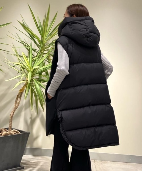 [美品] フェリージFelisi ダウンベスト レディース LE PHIL（ル フィル） ダウンベスト ベスト ソフトウールリバーダウン