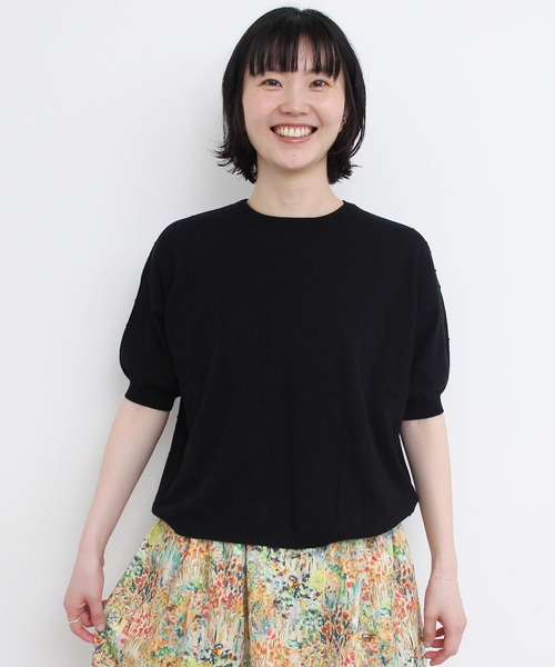 l'atelier du savon ニット セーター C/ぽんぽんサマーニット