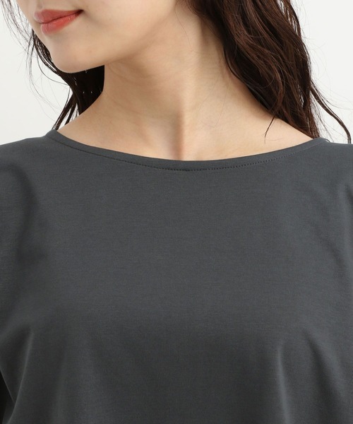 tシャツ 「接触冷感・吸水速乾・UVカット・抗菌消臭」コクーンシルエットカットソー578697 レディース Andemiu tシャツ 「接触冷感・吸水速乾・UVカット・抗菌消臭