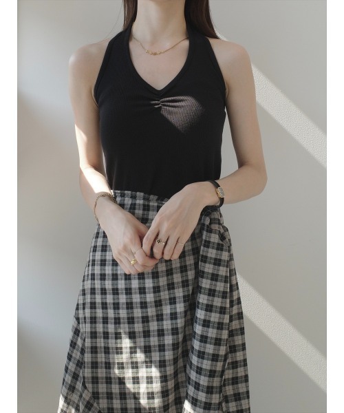 tシャツ ホルターネックタンクトップ レディース