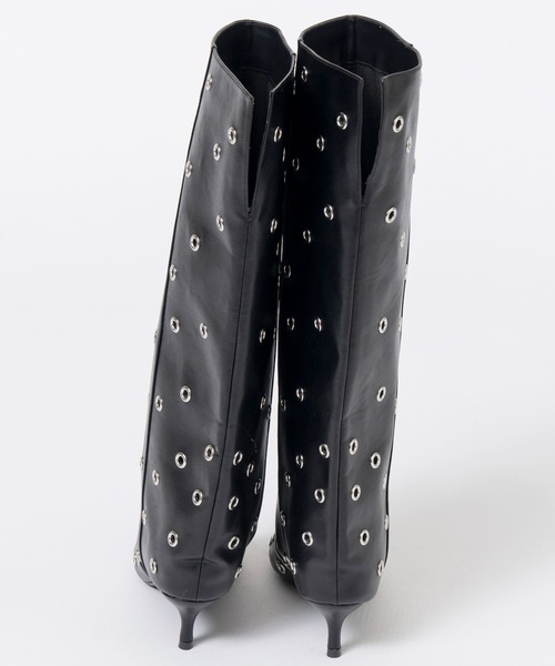 MAISON SPECIAL（メゾンスペシャル） ブーツ Low Heels Studs Loose