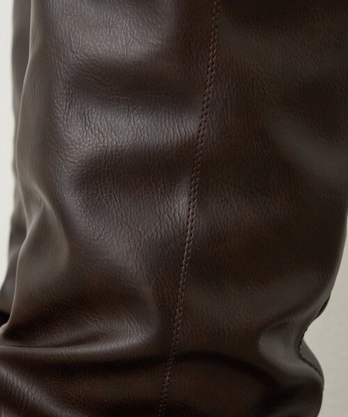 w closet ブーツ 「25AW」ベルト付カバーロングブーツ