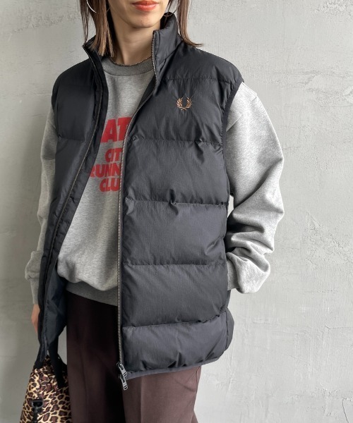 フレッドペリー　ボーダー　ダウンベスト　ポーカーズ フレッドペリー ボーダー ダウンベスト ポーカーズ FRED PERRY