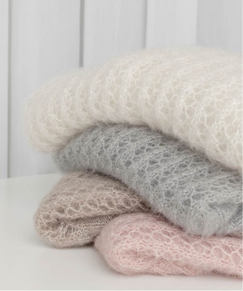 RANDA（ランダ） ニット セーター シースルーローゲージニット