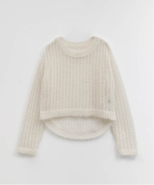 RANDA（ランダ） ニット セーター シースルーローゲージニット