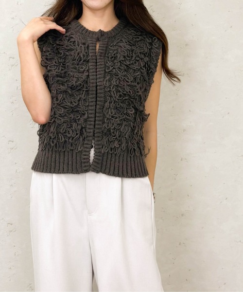 Share Spirit 黒 フリンジ ベスト Share Spirit 黒 フリンジ ベスト Spick & Span - Spick and Span