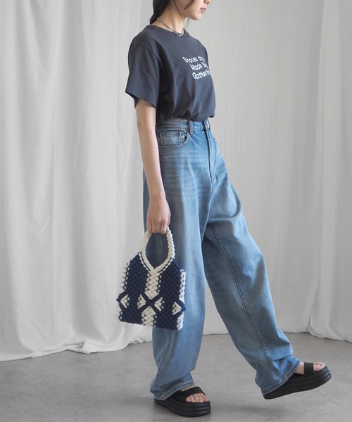 「minia」 フラットサンダル M ブラック レディース_画像2