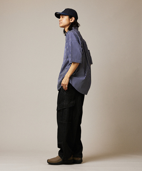 「JOURNAL STANDARD」 半袖シャツ MEDIUM ネイビー メンズ_3