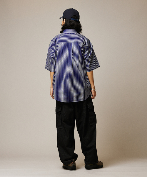 「JOURNAL STANDARD」 半袖シャツ MEDIUM ネイビー メンズ_4